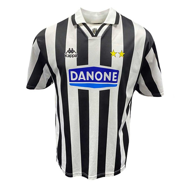Tailandia Camiseta Juventus 1ª Retro 1994 1995 Negro Blanco